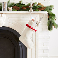 Pom Pom Felt Stocking|Was $30, now $21&nbsp;