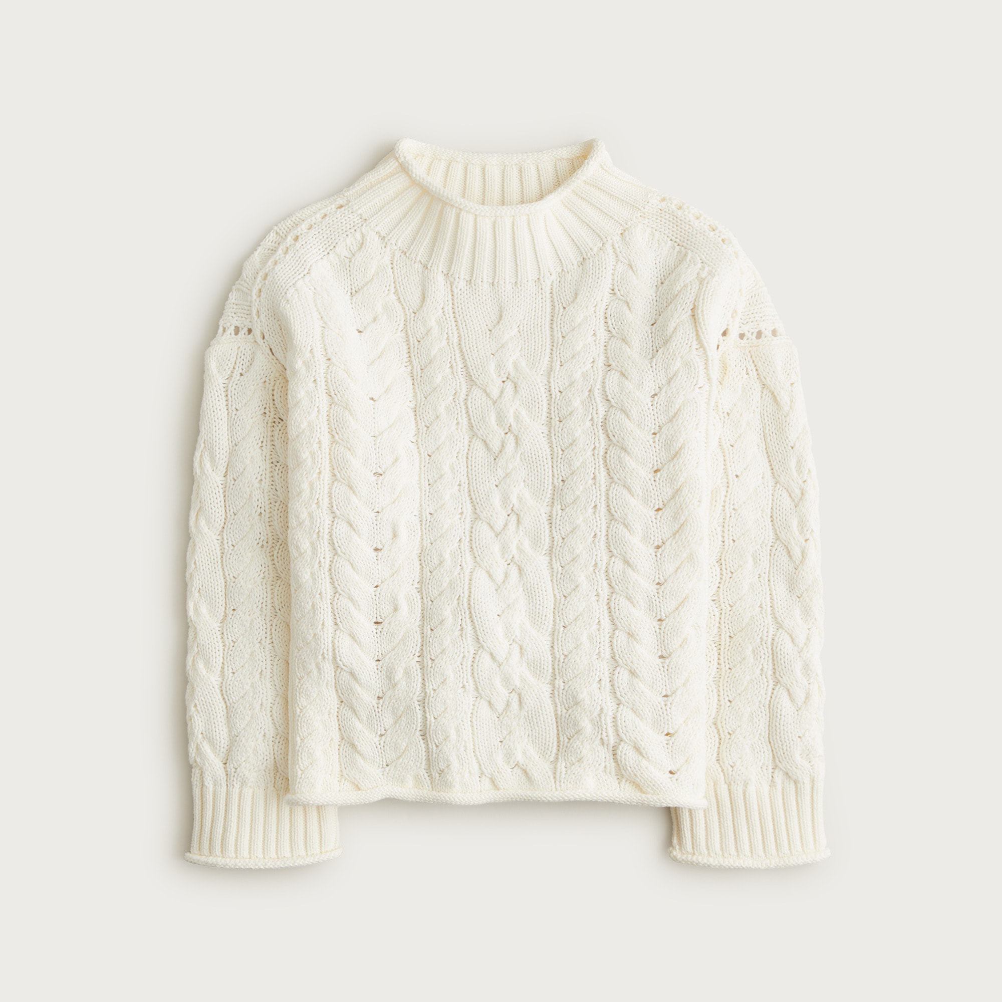 2025 Rollneck&amp;trade; Cable-Knit Sweater