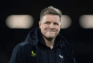 Eddie Howe Newcastle United manager smiles after win