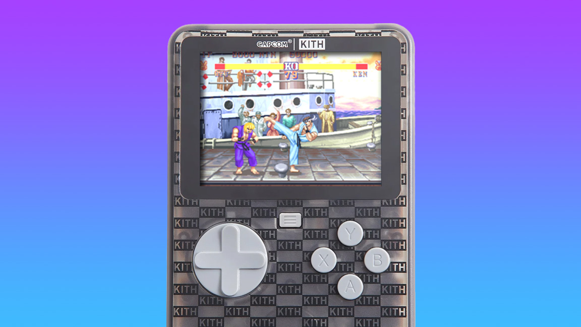 Kith Capcom Evercade console, a gret transparent handheld retro console