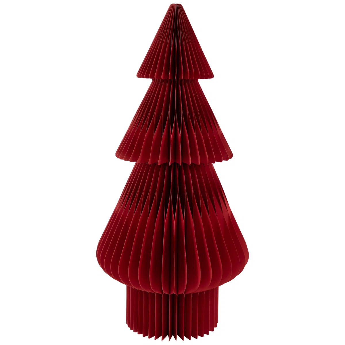 Red honeycomb paper Christmas tree