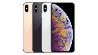 iPhone XS Max price: four phones lined up in a row