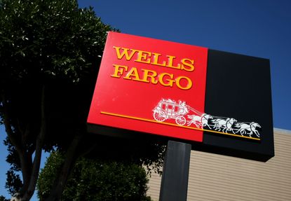 A Wells Fargo sign.