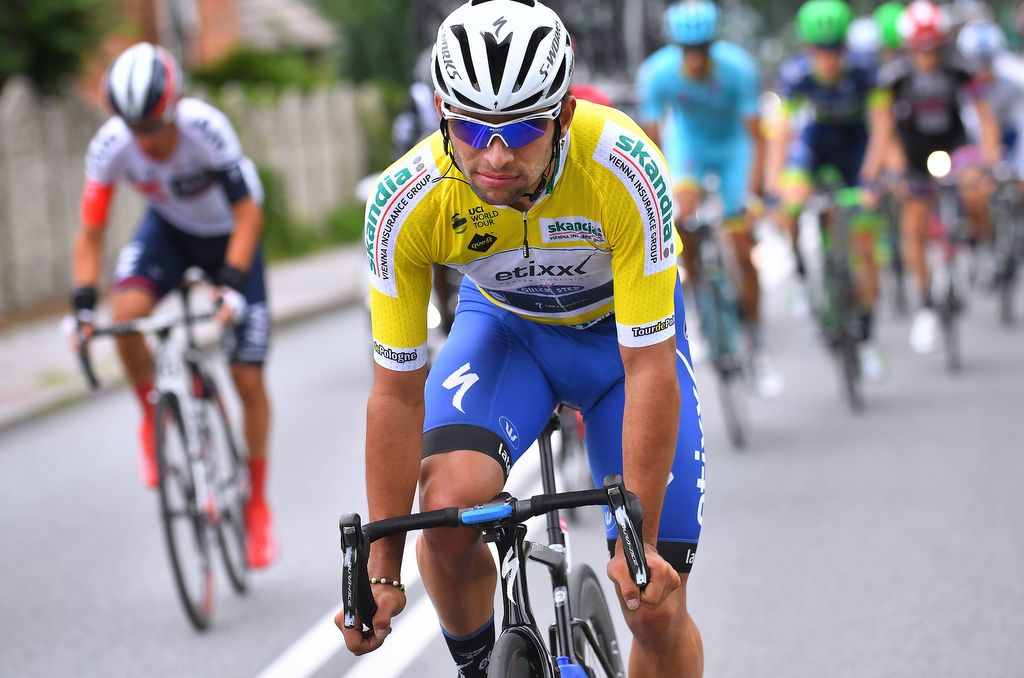 Race leader Fernando Gaviria (Etixx-QuickStep)