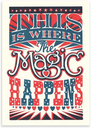 James Browns' typographic print is magical indeed