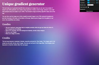 Web design tools: Unique Gradient Generator