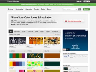 Create and share colours, palettes and patterns on COLOURlovers