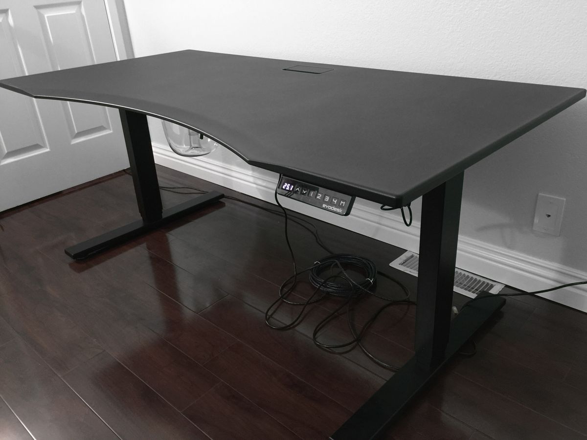 Evodesk standing desk review PC Gamer