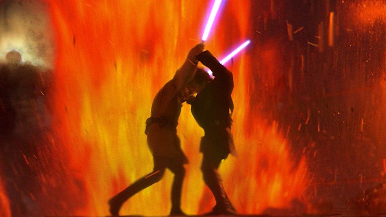 Anakin Skywalker VS Obi-Wan Kenobi lightsaber duel