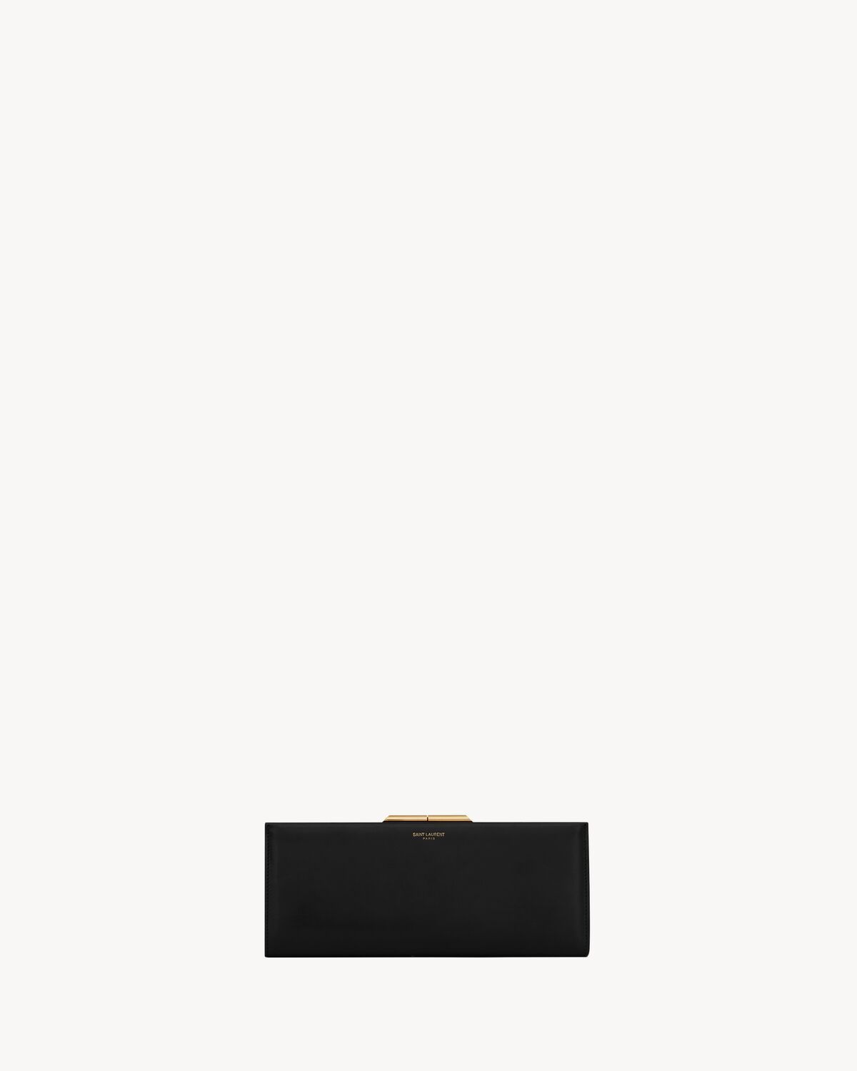 Women's Midnight Small Clutch in Smooth Leather in Black