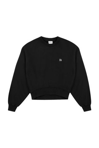 Loe Cropped Sweatshirt | Black