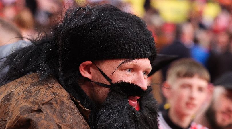 Arsenal goalkeeper Aaron Ramsdale done a Harry Potter disguise, dressing as Hagrid to watch Southampton beat Leeds United in the Championship play-off final at Wembley in May 2024.