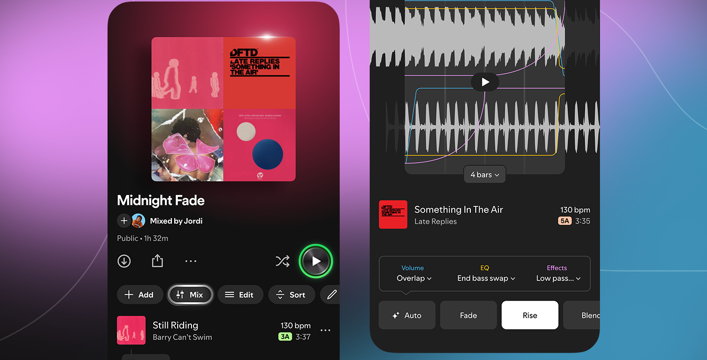 Spotify custom transitions editor WAV tool