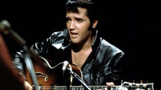 Elvis Presley performing on the Elvis comeback TV special on June 27, 1968