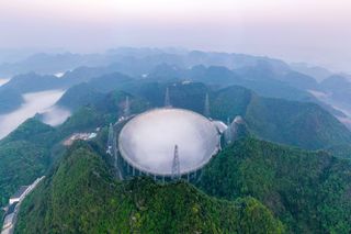 The new FAST telescope in China is the largest radio telescope ever built and will be used to send a message toward the center of the galaxy.