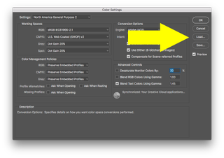 printing settings in Photoshop