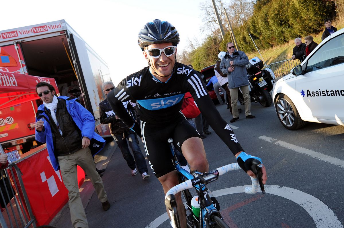 Greg Henderson smiling during his Team Sky years