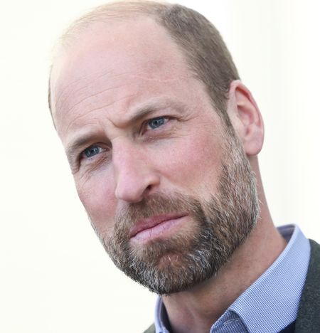 A headshot of Prince William looking serious