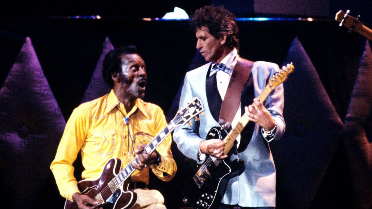 Chuck Berry and Keith Richards