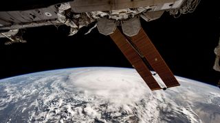 Cyclone Biparjoy photographed from the International Space Station.