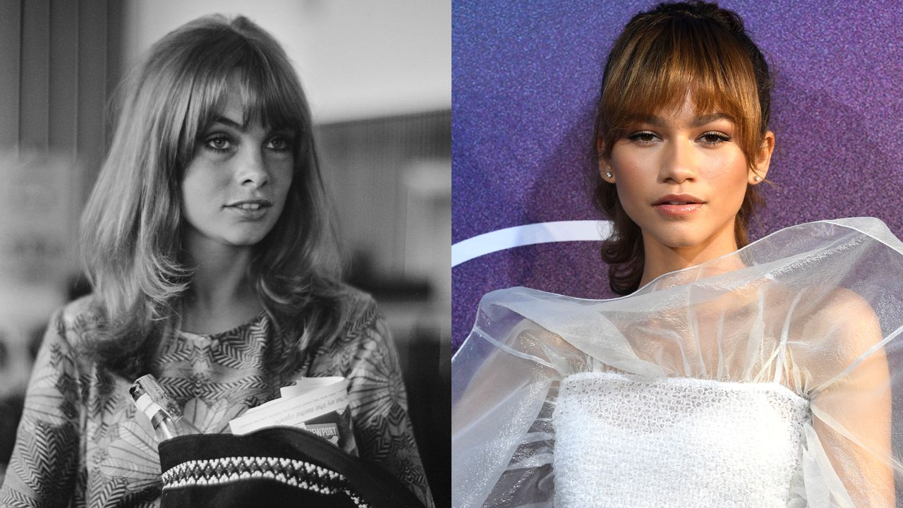 bangs - jean shrimpton, zendaya