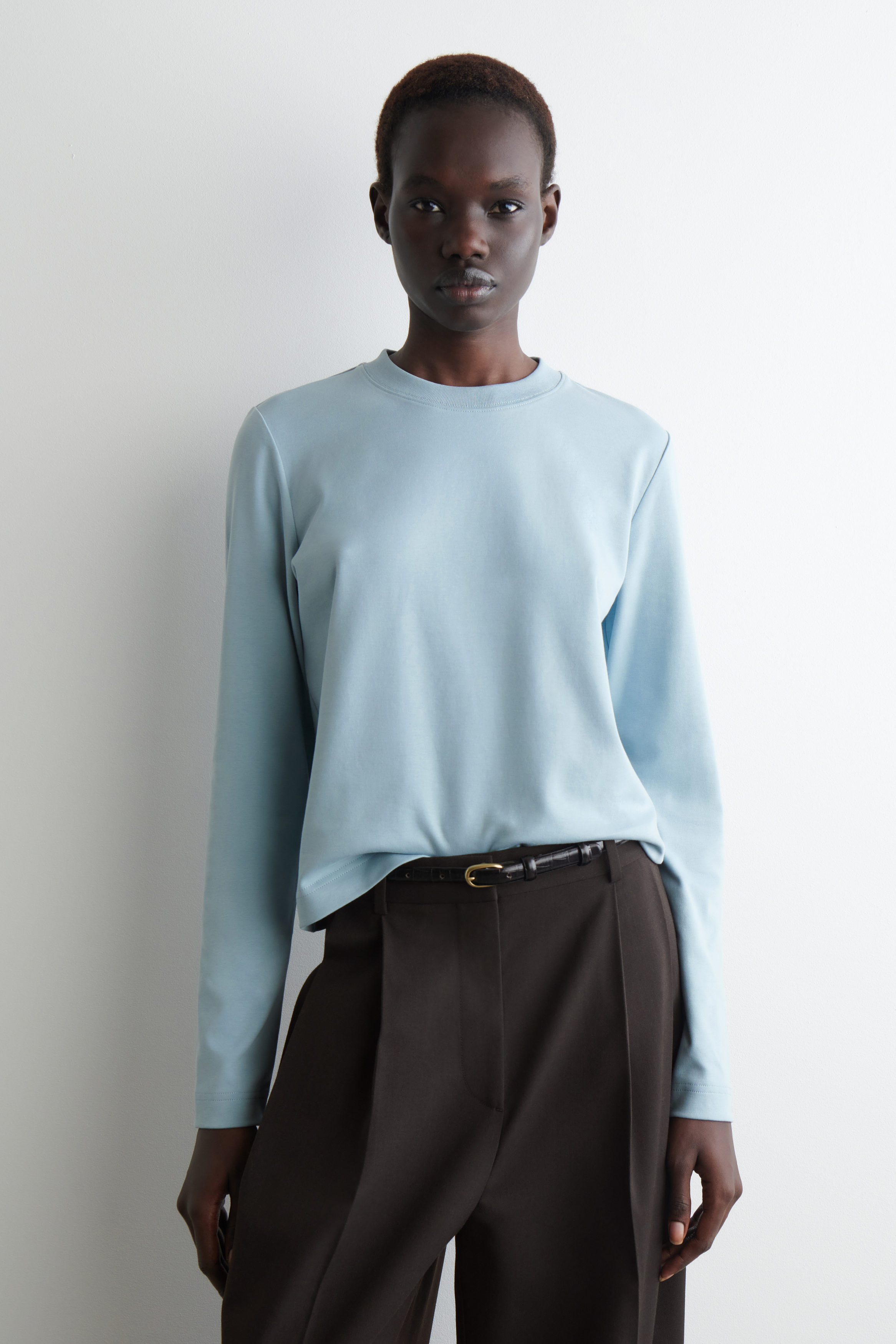 Clean Cut Regular Long-Sleeved T-Shirt