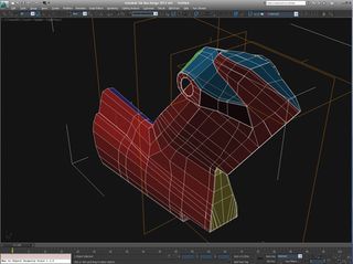 Start with a low-poly mesh, grouping polys together with material IDs