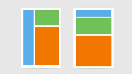 Create website mockups based on a simple grid structure