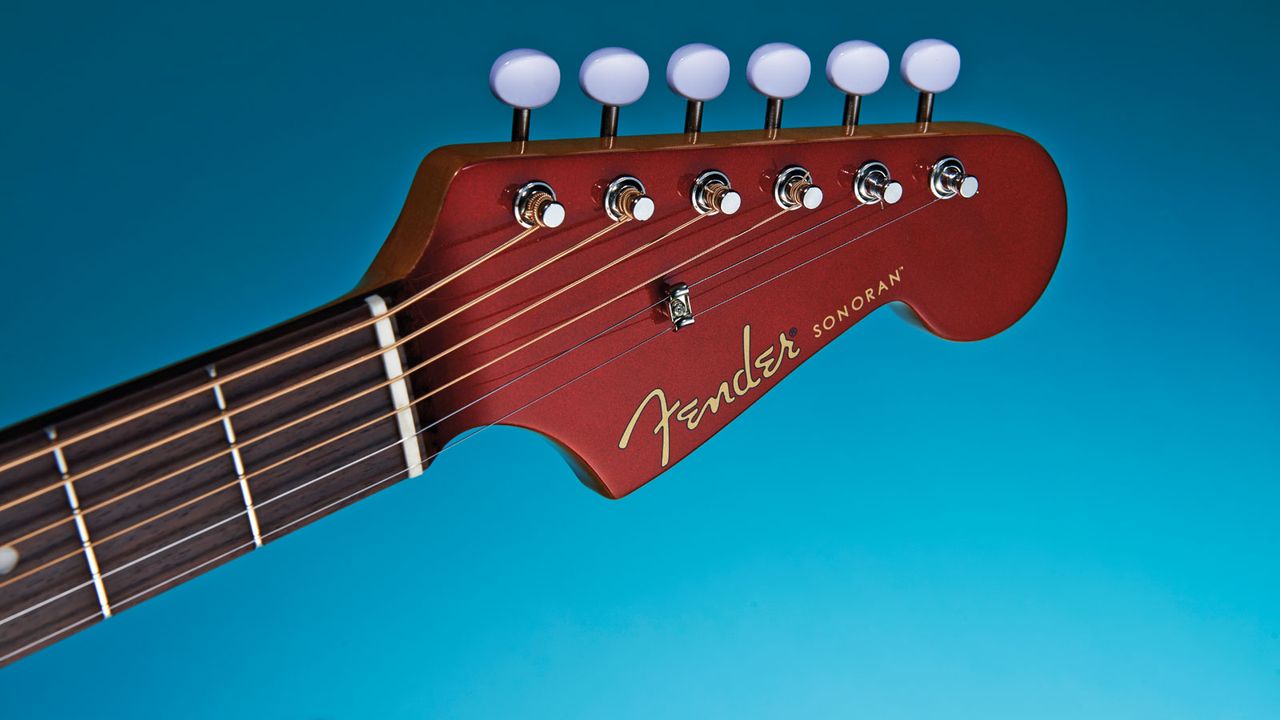 Traditionalists will shiver, but why not have a Strat headstock on your acoustic? You get straight string pull for starters...
