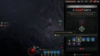 Diablo 4 Mercenary Reinforcement system