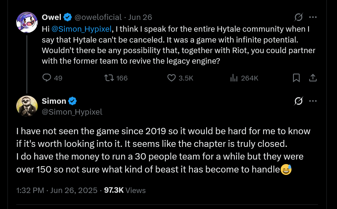 I have not seen the game since 2019 so it would be hard for me to know if it's worth looking into it. It seems like the chapter is truly closed.I do have the money to run a 30 people team for a while but they were over 150 so not sure what kind of beast it has become to handle😅