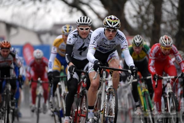 Zdenek &Scaron;tybar (Telenet-Fidea Cycling Team) was away quickly.