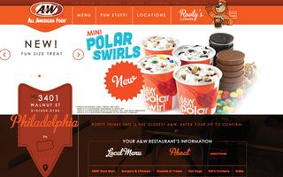 A&W website