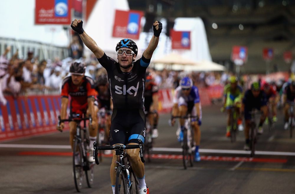 Elia Viviani wins the final stage of the 2015 Abu Dhabi Tour