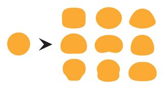 Kawaii design: avoid perfect circles