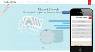 Best responsive websites: Adobe & HTML