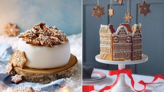 christmas cake decorating ideas with gingerbread