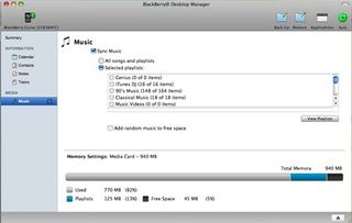 BlackBerry curve 3g: desktop manager