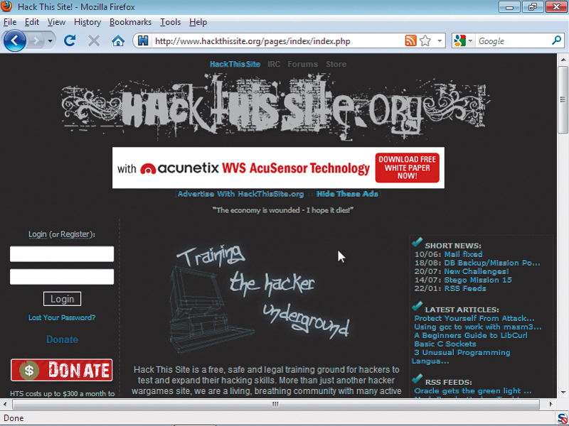 Hack this site
