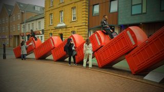 Kingston Tumbling Telephone Box Installation