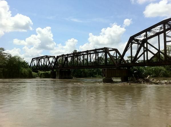 An example of the railroad trestle bridge