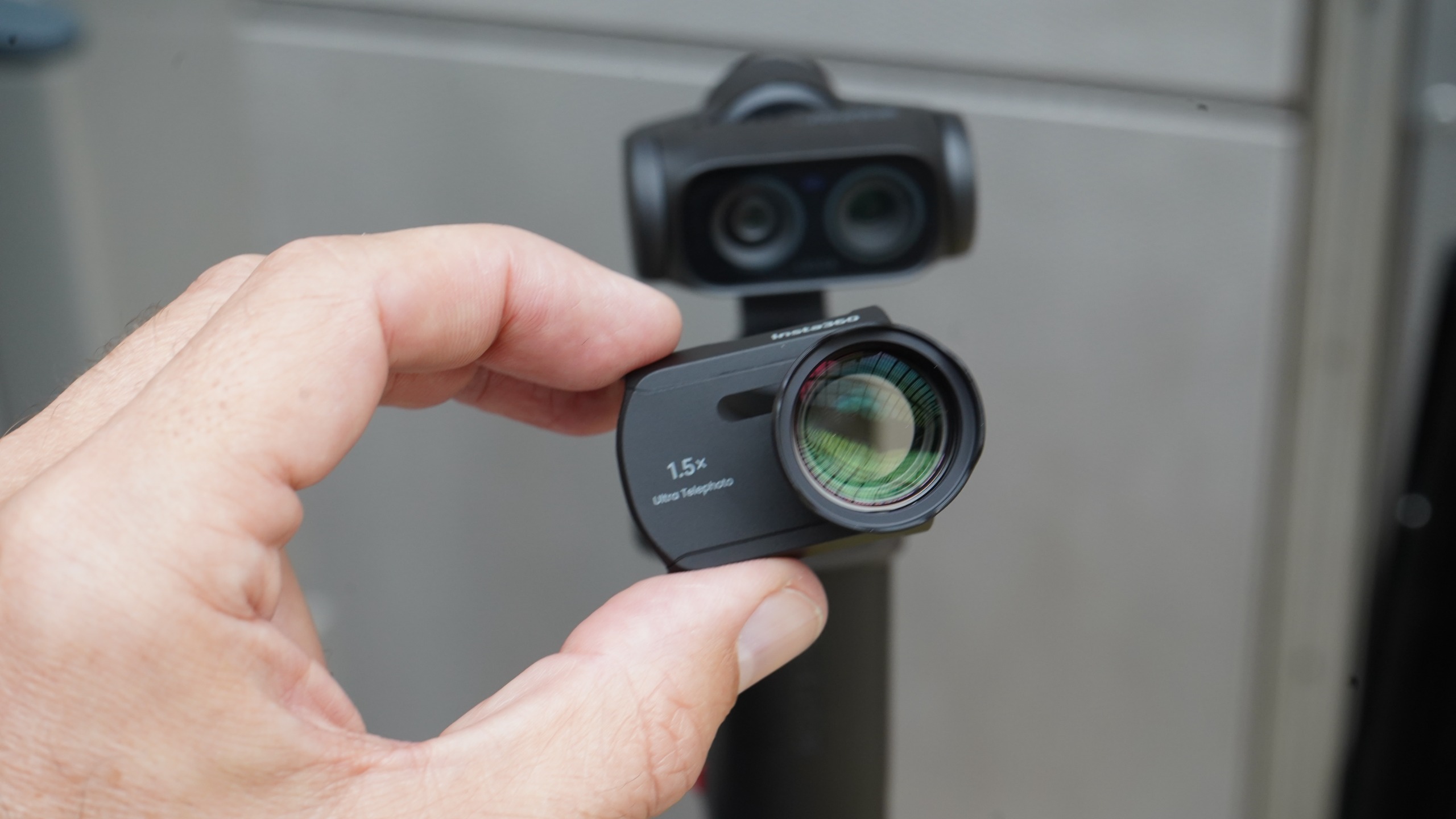 Insta360 Luna Ultra and 1.5x lens adapter