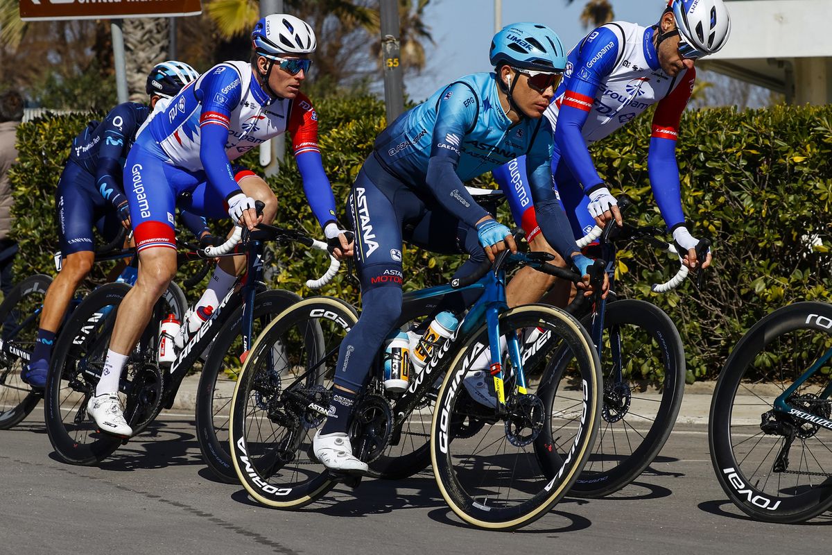 Tirreno Adriatico 2022 - 57th Edition - 7th stage San Benedetto del Tronto - San Benedetto del Tronto 159km - 13/03/2022 - Miguel Angel Lopez (COL - Astana Qazaqstan Team) - photo Luca Bettini/SprintCyclingAgency&Acirc;&copy;2022