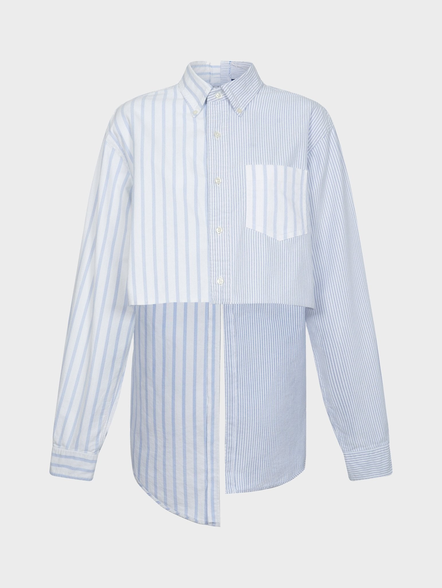 Cindy Shirt Stripe Brushed Cotton Light Blue