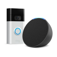 Ring video doorbell + Echo Pop smart speaker, was £144.98, now £49.99, Amazon