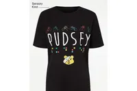 1. Women's Children In Need Black Braille Graphic T-Shirt - view at ASDA.