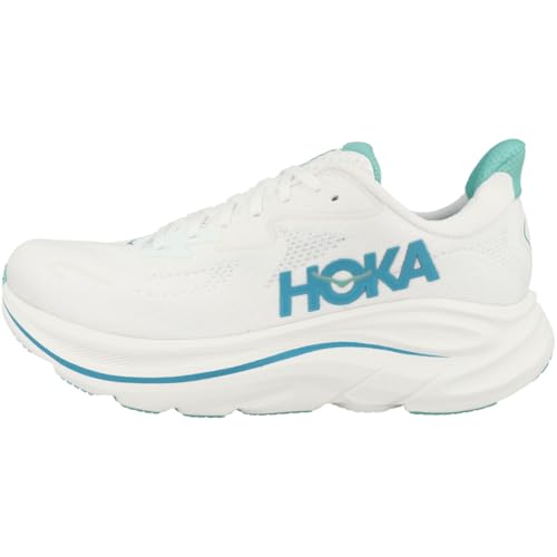 Hoka Men's Clifton 10 Sneaker, White/skyward Blue, 8.5