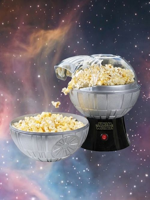 Death Star Popcorn Maker - Hot Air Style With Removable Bowl