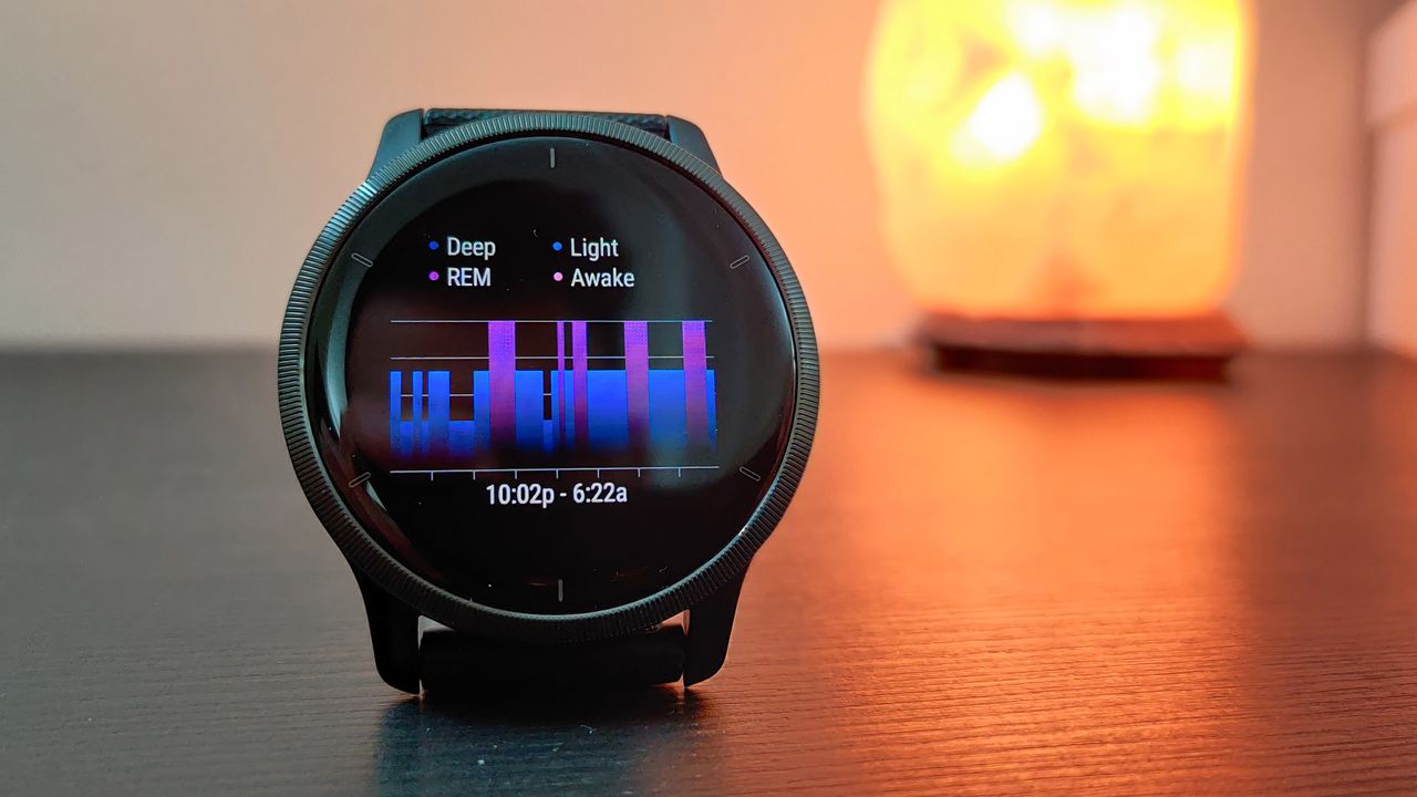 garmin venu running screen