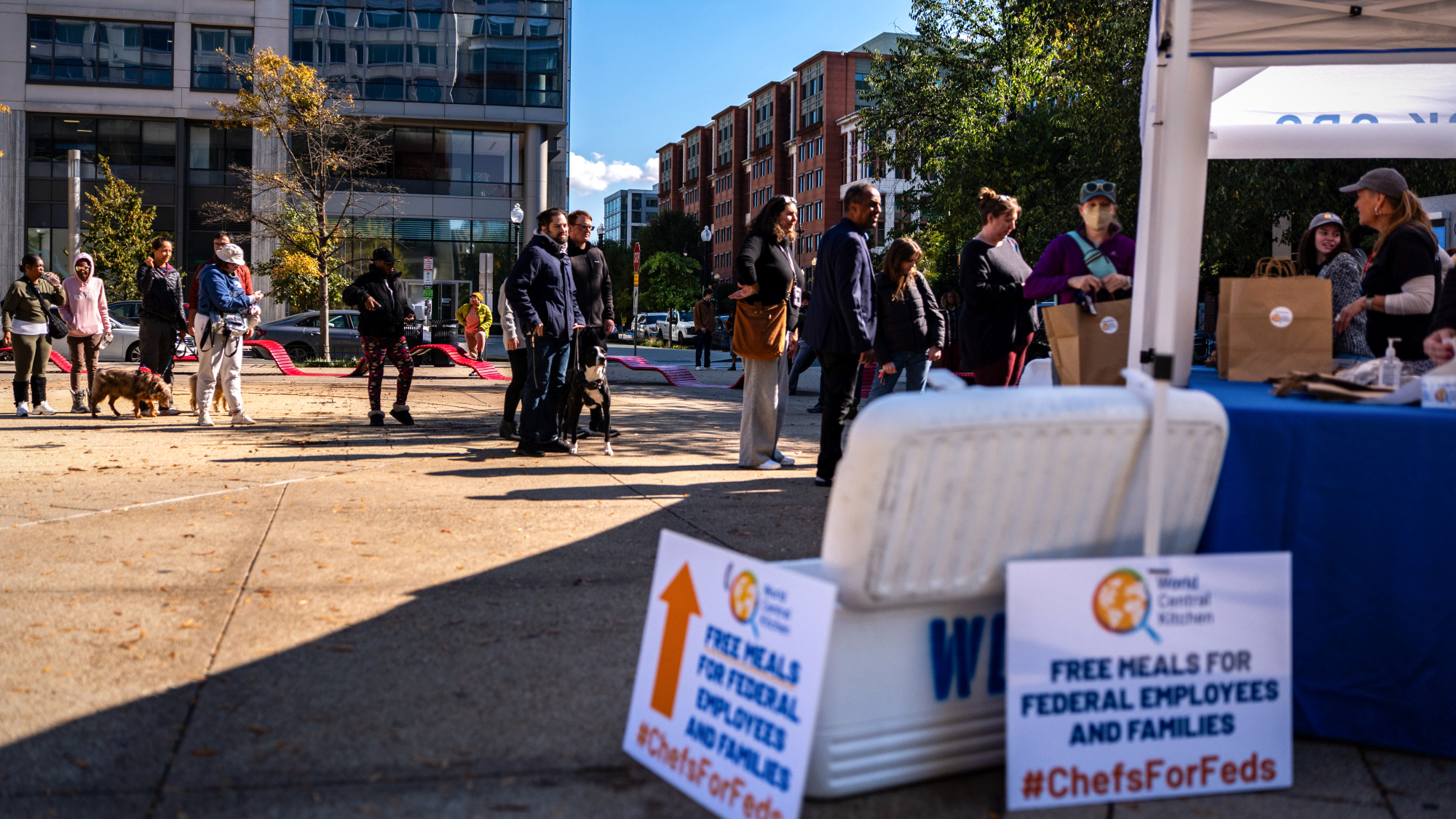 World Central Kitchen serves food for federal workers not getting paid during shutdown